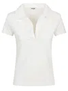 Baserange Cotton Polo Shirt In White