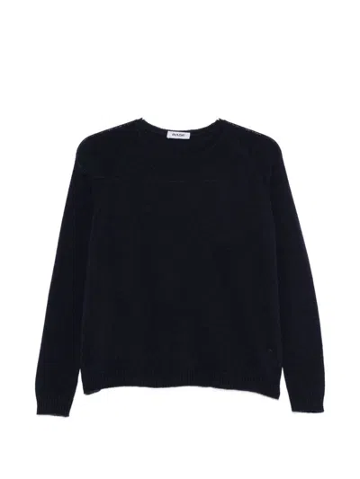 Base Wool And Cashmere Crewneck Sweater In Blue