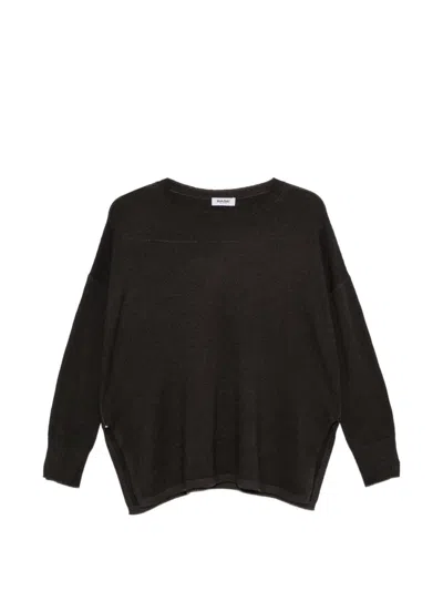 Base Wool And Cashmere Crewneck Sweater In Brown