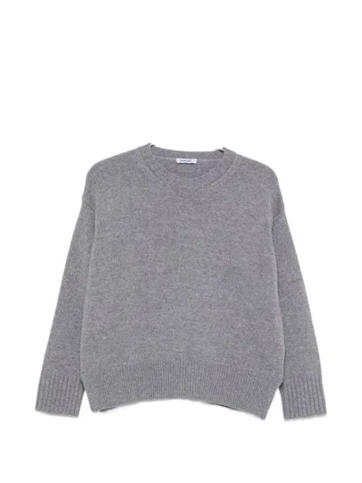 Base Wool And Cashmere Crewneck Sweater In Gray