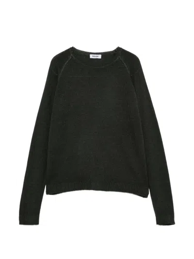Base Wool And Cashmere Crewneck Sweater In Green