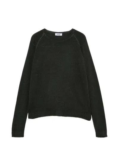 Base Wool And Cashmere Crewneck Sweater In Green