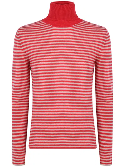 BASE BASE WOOL & CASHMERE STRIPED TURLENECK