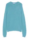 Base Wool Crewneck Sweater In Blue