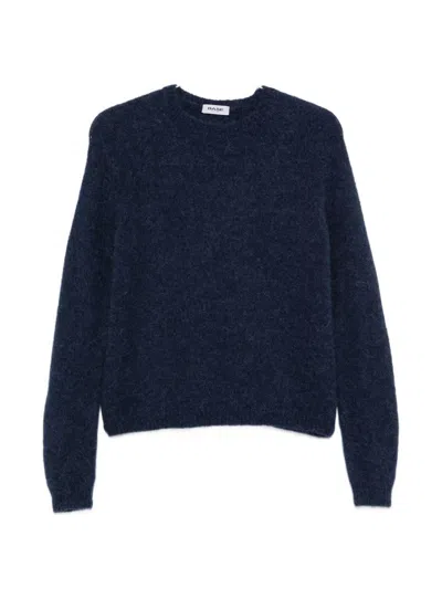 Base Wool Crewneck Sweater In Blue