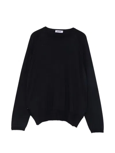 Base Wool Crewneck Sweater In Blue