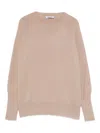 Base Crew-neck Raglan-sleeve Sweater In Brown