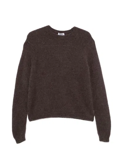 Base Wool Crewneck Sweater In Brown