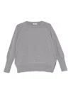 Base Wool Crewneck Sweater In Gray