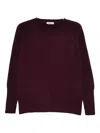 Base Wool Crewneck Sweater In Purple