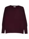 Base Wool Crewneck Sweater In Purple