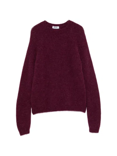 Base Wool Crewneck Sweater In Purple