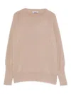 Base Wool Crewneck Sweater In Neutral