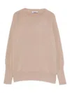 Base Wool Crewneck Sweater In Sand