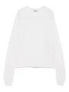 Base Wool Crewneck Sweater In White