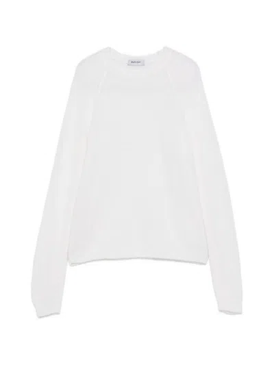 Base Wool Crewneck Sweater In White