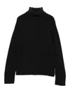 Base Wool Turtle-neck Jumper In Brown