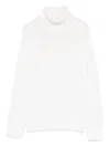 Base Wool Turtle-neck Jumper In White