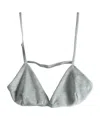 Baserange Adjustable Strap Bra In Gray