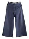 Baserange Arthur Drawstring Wide-leg Trousers In Blue