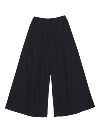 Baserange Avi Silk Trousers In Black