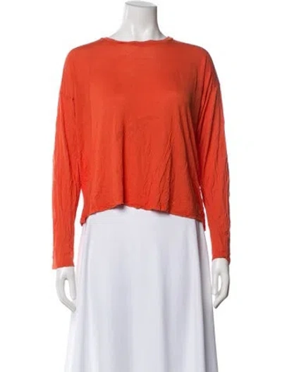 Pre-owned Baserange Bamboo Crew Neck Top In Orange