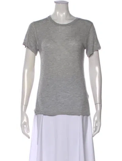 Pre-owned Baserange Bamboo Crew Neck T-shirt In Grey