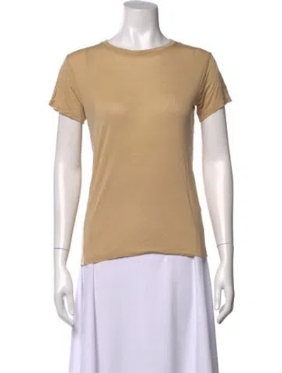 Pre-owned Baserange Bamboo Crew Neck T-shirt In Neutrals
