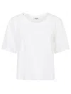 Baserange White Linen Jersey T-shirt