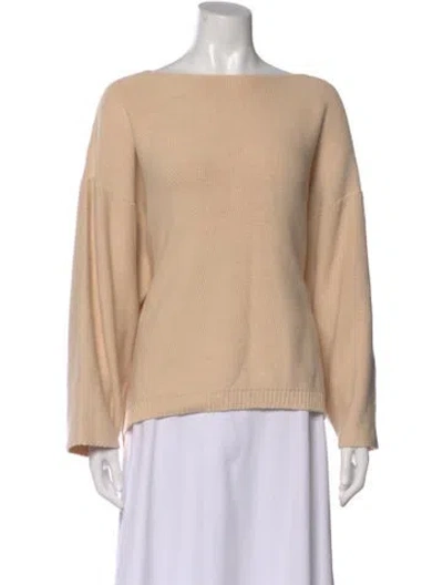Pre-owned Baserange Bateau Neckline Sweater In Neutral
