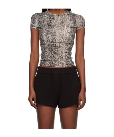 Baserange Bead T-shirt In Black