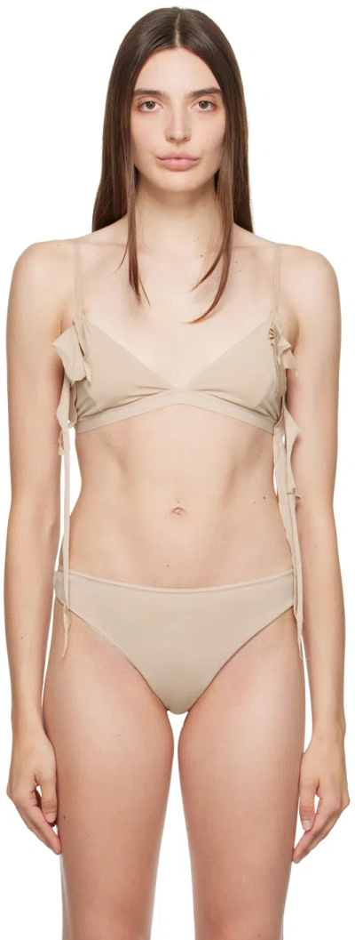 Baserange Beige Autem Bra In Haptic