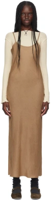 Baserange Beige Dydine Maxi Dress In Ocular