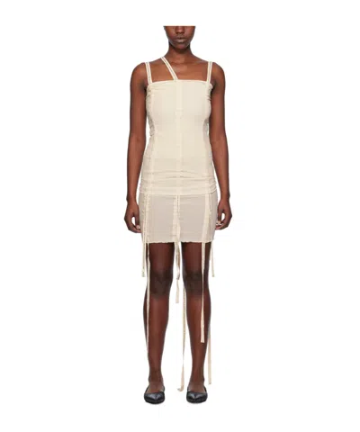 Baserange Belted Design Vest In White