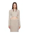 Baserange Birgi Long-sleeved Sweater In Nude