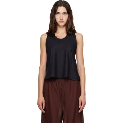 Baserange Black Apron Tank Top