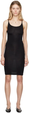 Baserange Spaghetti-strap Mini Dress In Black