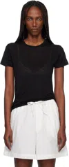 Baserange Black Bamboo T-shirt In Black