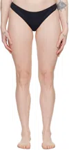 Baserange Black Bell Bikini Bottom In Black