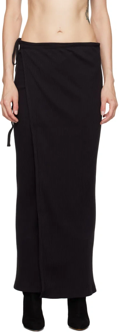 Baserange Black Brig Maxi Skirt