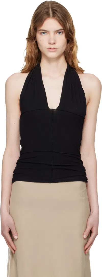 Baserange Black Cinder Halter Top