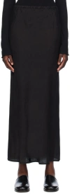 Baserange Black Dydine Maxi Skirt In Black
