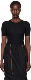 Baserange Black Heart T-shirt In Black