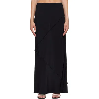 Baserange Black Lava Maxi Skirt
