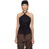 Baserange Black Mar Top In Black