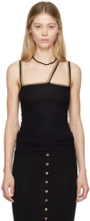 Baserange Black Nida Tank Top In Black