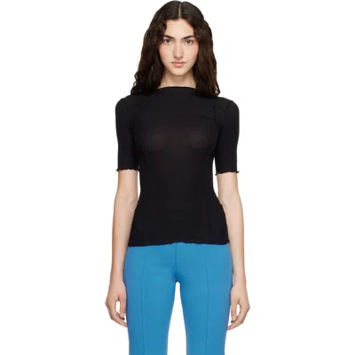 Baserange Black Omato 3/4 T-shirt In Blue