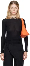 Baserange Black Pama Long Sleeve T-shirt In Black