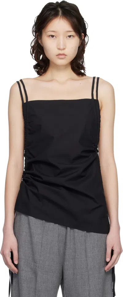 Baserange Black Pictorial Strap Camisole