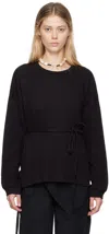 Baserange Black Shaw Long Sleeve T-shirt In Black